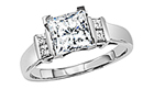  princess cut diamond ring